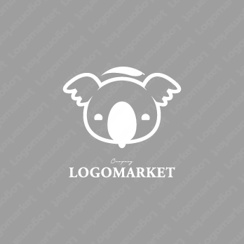 キャラクターと動物とかわいいのロゴ