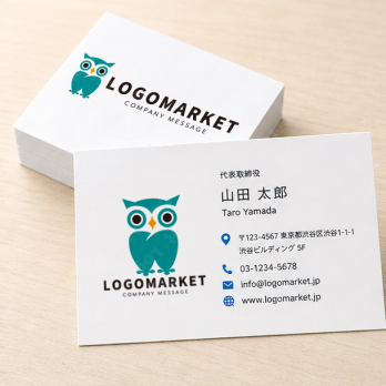 歯とフクロウと親しみやすさのロゴ