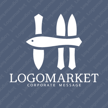 魚とグルメと料理のロゴ