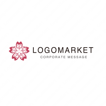 さくらとサクラと花のロゴ