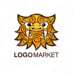 獅子とライオンとシーサーのロゴ