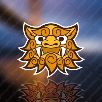 獅子とライオンとシーサーのロゴ