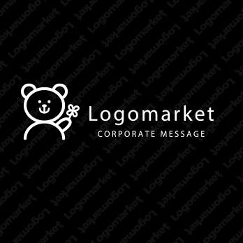 くまとクマと熊のロゴ