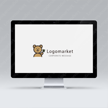 くまとクマと熊のロゴ