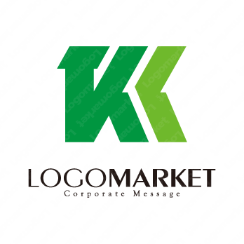 T、K、Kと発展と成長のロゴ