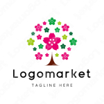 桜と花と木のロゴ