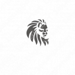 ライオンと王者と動物のロゴ