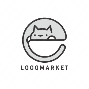 ネコとeと猫のロゴ