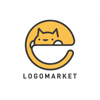 ネコとeと猫のロゴ