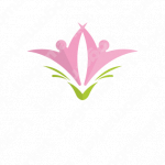 百合の花と協力と優美さのロゴ
