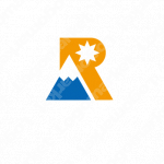 山とRと向上心のロゴ