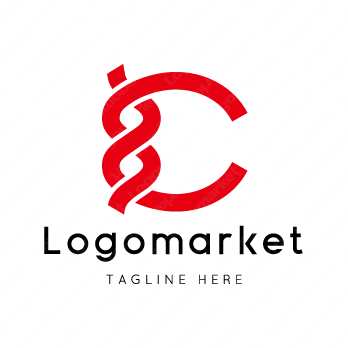 Cとcと和風のロゴ