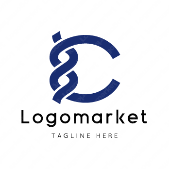 Cとcと和風のロゴ