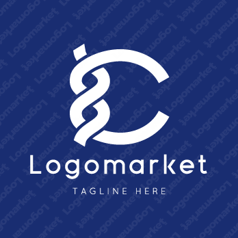 Cとcと和風のロゴ