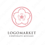 桜と家紋と和のロゴ