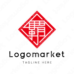 覇と家紋と文字紋のロゴ