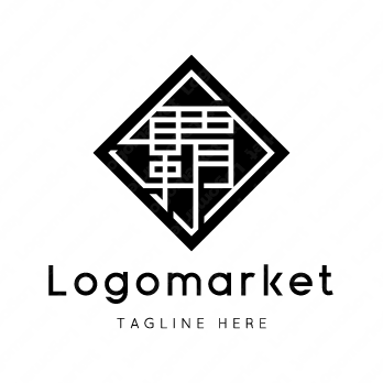 覇と家紋と文字紋のロゴ