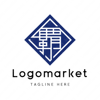 覇と家紋と文字紋のロゴ