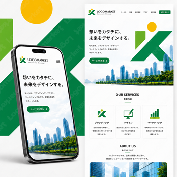 漢字とKTと力強いのロゴ