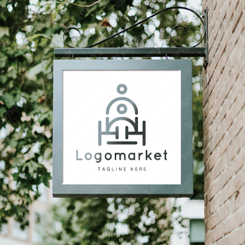 車いすとホイールチェアと人のロゴ