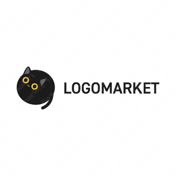会話と猫と吹き出しのロゴ