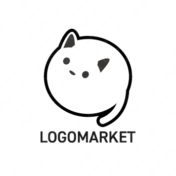 会話と猫と吹き出しのロゴ