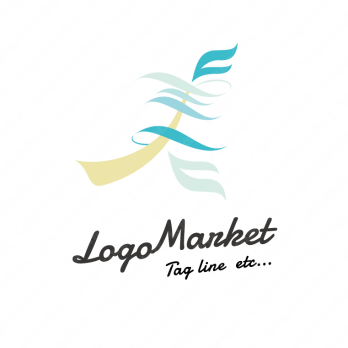 美とサロンと風のロゴ
