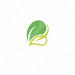 葉と自然とBのロゴ