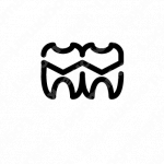 歯とW　Vと優しさのロゴ