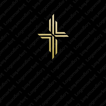 十字架と光と高貴のロゴ