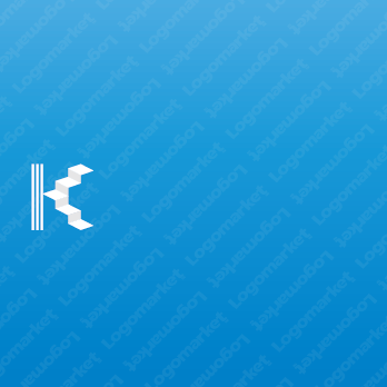 Kと向上心と成長のロゴ