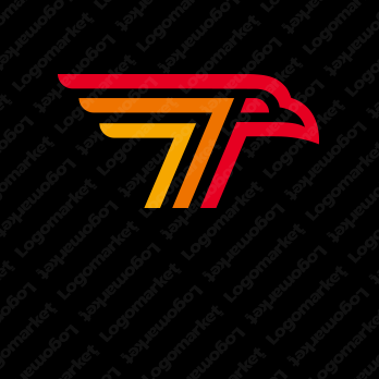 Tと鳥とスピード感のロゴ