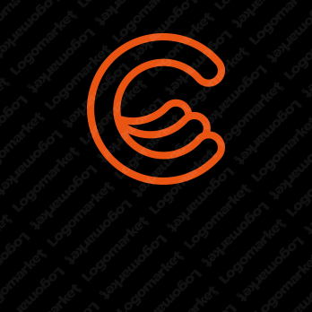 Cと手とシンプルのロゴ