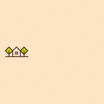 家と自然とモダンのロゴ