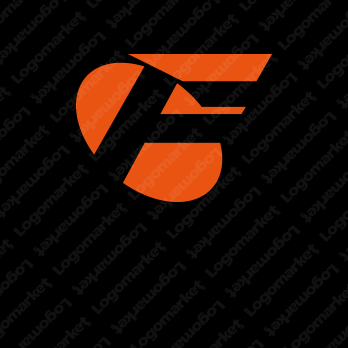 Fとシンプルとフラットのロゴ