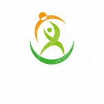 人と健康と躍動のロゴ