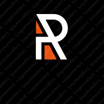 Rとフラットとシンプルのロゴ