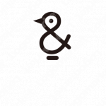 &と鳥とシンプルのロゴ