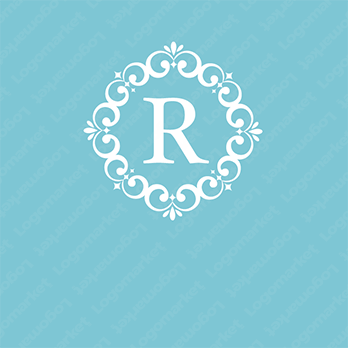 飾り罫とRとエレガントのロゴ