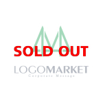 自然とエコと木材のロゴ