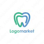歯とハートと親しみやすいのロゴ