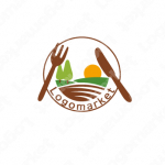 農業と飲食と一次産業のロゴ