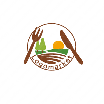 農業と飲食と一次産業のロゴ