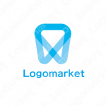 歯科とホワイトニングと透明のロゴ