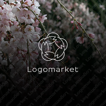 桜と花とサクラのロゴ