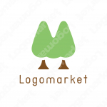 歯と林と樹木のロゴ