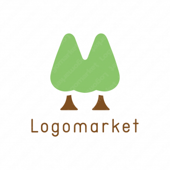 歯と林と樹木のロゴ