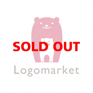 ロゴ作成デザインです シンプルワークス熊の親子熊をイメージしたロゴマークです