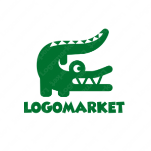 ロゴ作成デザインです シンプルワークスこんにちワニワニをイメージしたロゴマークです