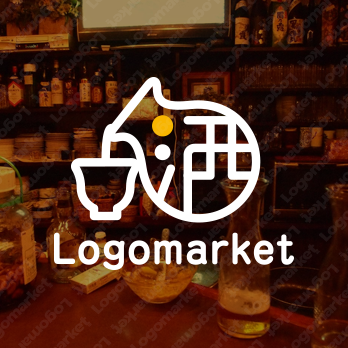 酒と漢字と和のロゴ